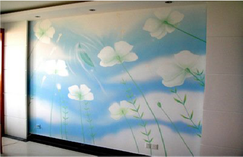 嘉禾画墙绘怎么画好白云的蓬松感？