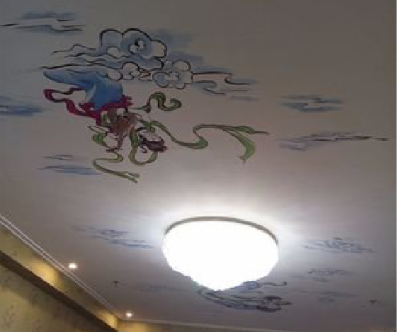 嘉禾如何快速绘制天花板上的手绘墙？