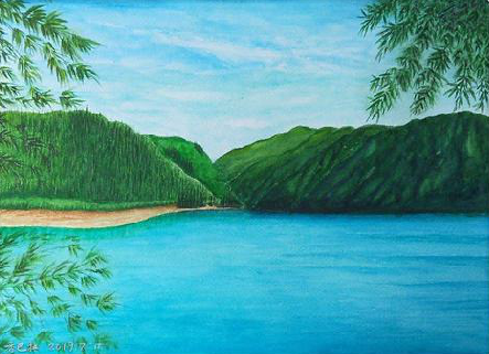 嘉禾在墙绘中，如何绘画绿水青山？